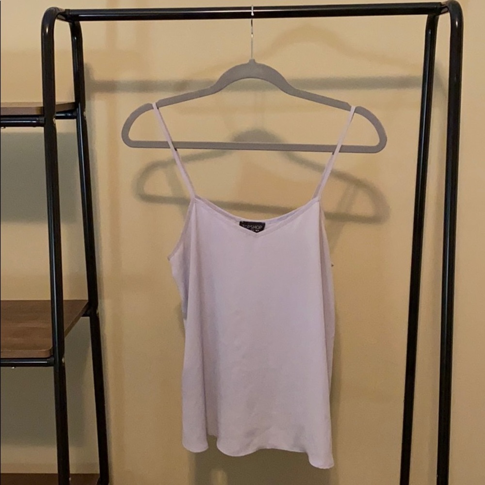 Top shop periwinkle blue light weight tank top